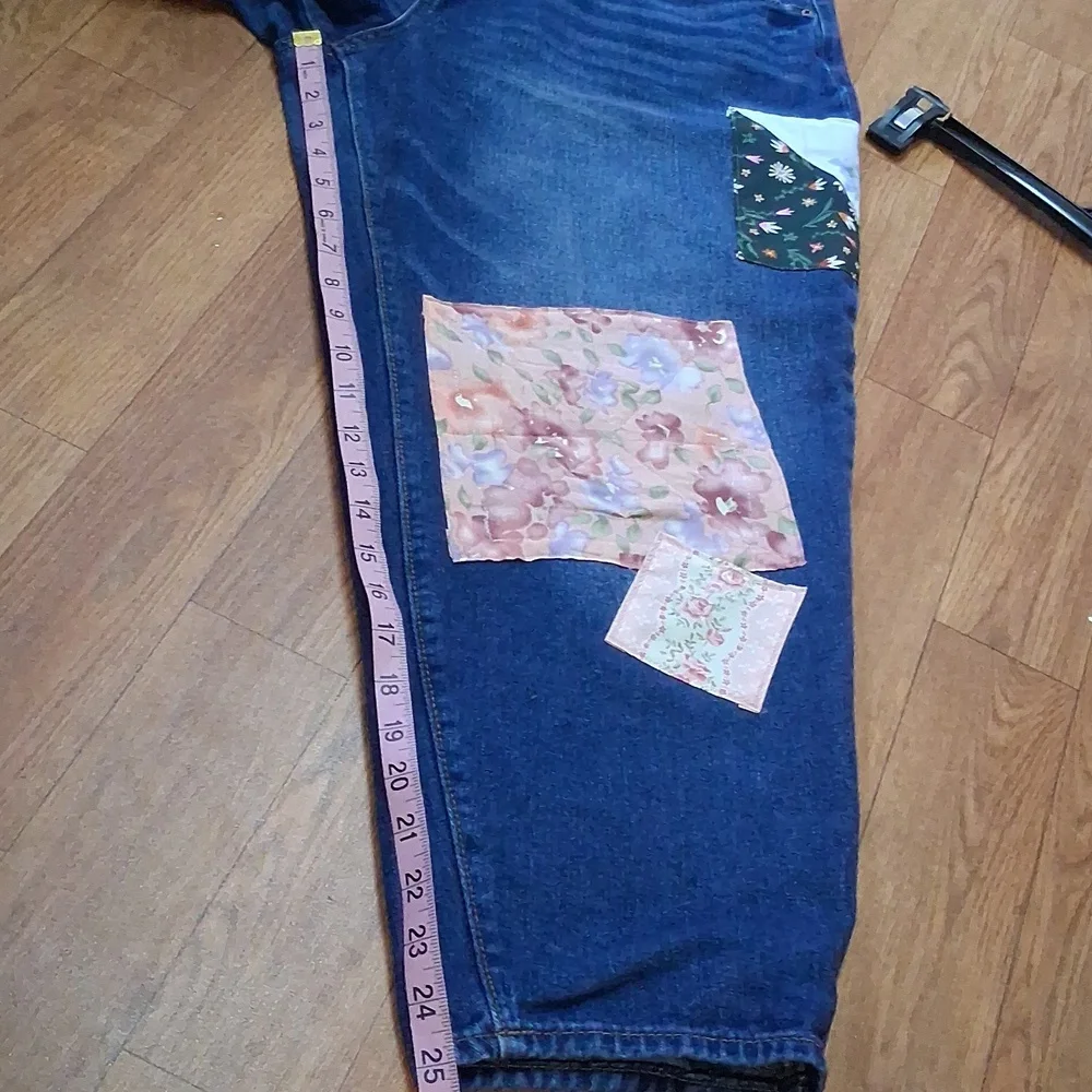 Patchwork Denim Barrel Leg Jeans - Picture 11 of 12